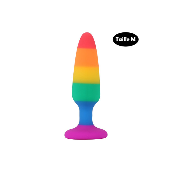 Plug anal multicouleur taille M 